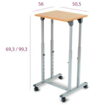 Mesa para proyector regulable con ruedas MP15 | Laoficinaonline