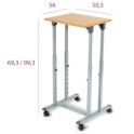 Mesa para proyector regulable con ruedas MP15 | Laoficinaonline
