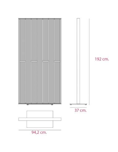 Medidas biombos separadores de oficina Malva de Systemtronic Medidas biombos separadores de oficina Malva de Systemtronic