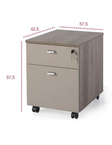 Medidas cajonera madera oficina g3 de jgorbe con cajón archivador Medidas cajonera madera oficina g3 de jgorbe con cajón archivador