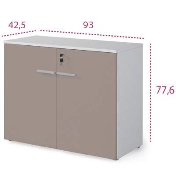 Medidas armario oficina bajo con puertas y cerradura serie g3 de jgorbe