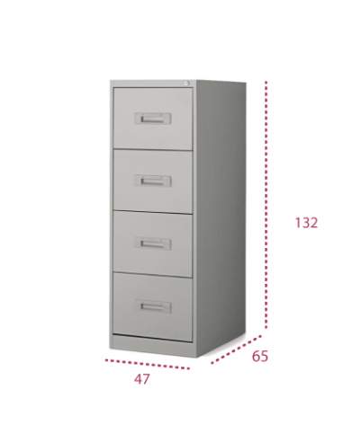 Medidas mueble archivador metálico de 4 cajones de more squared Medidas mueble archivador metálico de 4 cajones de more squared