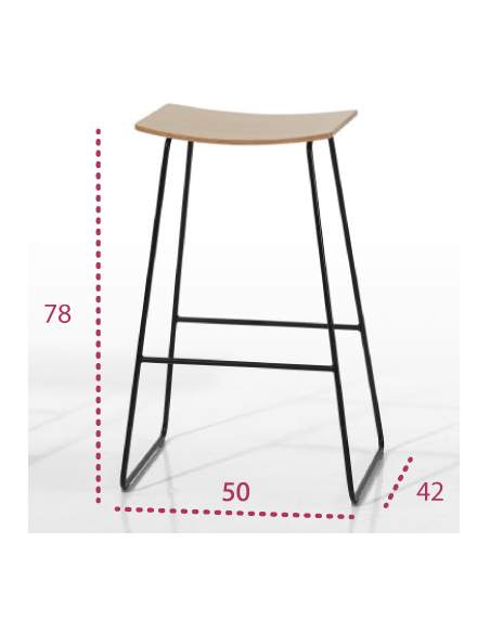 Medidas taburete oficina alto tao de inclass