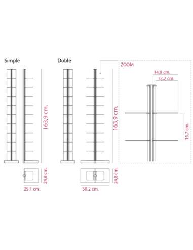 Medidas librería Usio de systemtronic