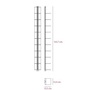 Medidas librería de pared Usio de systemtronic