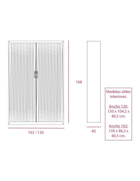 Medidas armario metálico con ruedas y persiana vertical de gapsa de 168 cm. altura Medidas armario metálico con ruedas y persiana vertical de gapsa de 168 cm. altura