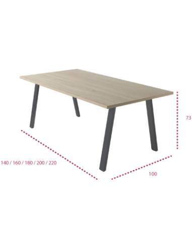 Medidas mesa de reunión rectangular atrio de jgorbe Medidas mesa de reunión rectangular atrio de jgorbe
