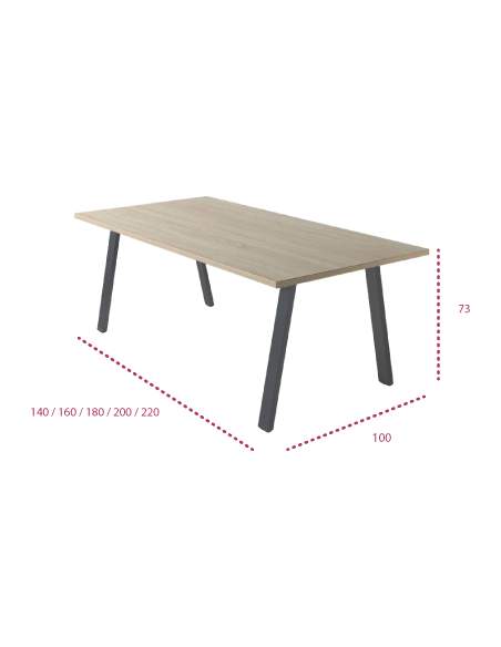 Medidas mesa de reunión rectangular atrio de jgorbe Medidas mesa de reunión rectangular atrio de jgorbe