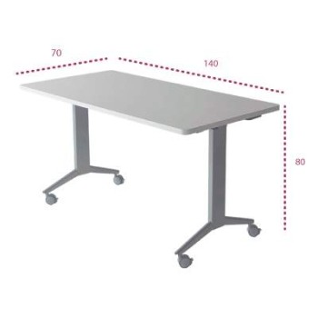 Medidas mesa reunion rectangular plegable polivalente jgorbe