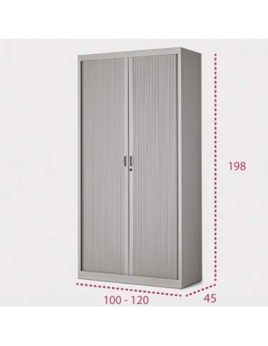 Medidas armario metálico persiana vertical de 198 cm. altura de more squared Medidas armario metálico persiana vertical de 198 cm. altura de more squared