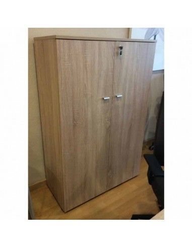 Armario oficina con puertas, cerradura y estantes de JGorbe en olmo claro