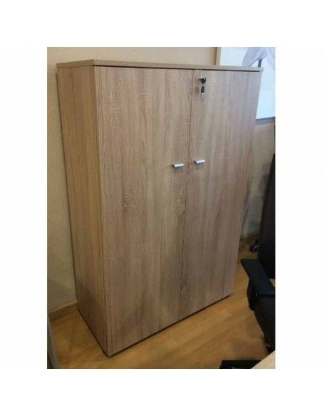 Armario oficina con puertas, cerradura y estantes de JGorbe en olmo claro