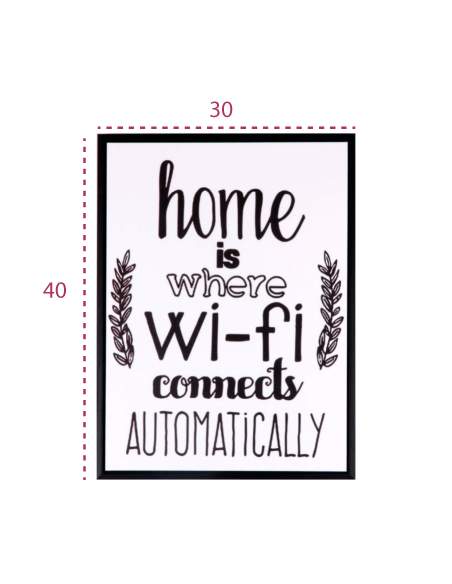 Medidas cuadro decorativo para oficina "HOME" de somcasa Medidas cuadro decorativo para oficina "HOME" de somcasa