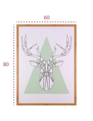 Medidas cuadro moderno pirámide y ciervo de somcasa Medidas cuadro moderno pirámide y ciervo de somcasa