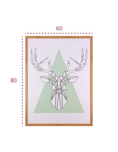 Medidas cuadro moderno pirámide y ciervo de somcasa Medidas cuadro moderno pirámide y ciervo de somcasa