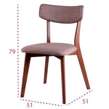 Medidas silla madera clásica Anais de Somcasa