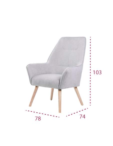 Medidas butaca moderna de madera bruges de somcasa Medidas butaca moderna de madera bruges de somcasa