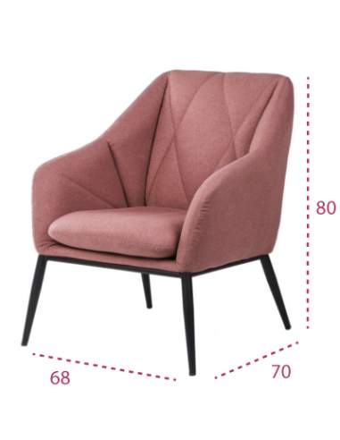 Medidas butaca moderna barata para oficina Kyoto de somcasa Medidas butaca moderna barata para oficina Kyoto de somcasa