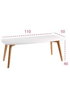 mesa de centro blanco modelo marco de somcasa 2