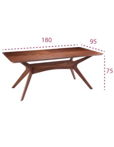 Medidas mesa rústica de madera helga de somcasa Medidas mesa rústica de madera helga de somcasa