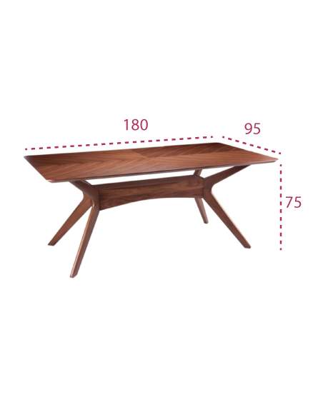 Medidas mesa rústica de madera helga de somcasa Medidas mesa rústica de madera helga de somcasa