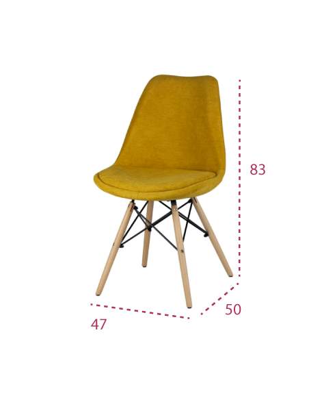 Medidas silla estilo eames lindy de somcasa