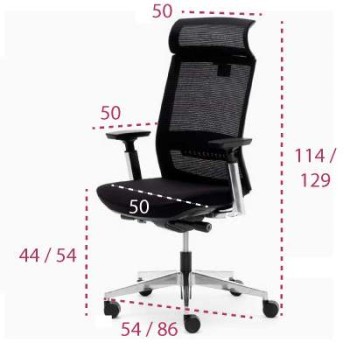 Medidas sillón director toronto de euromof
