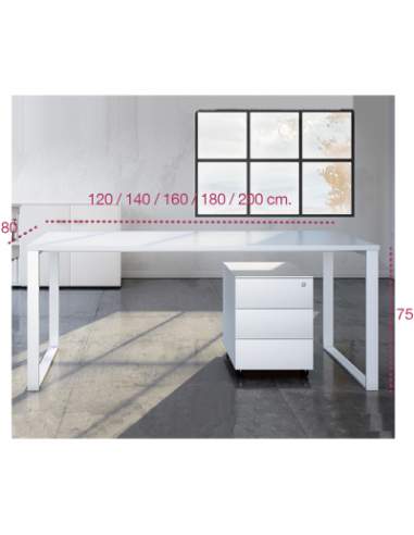 Medidas escritorio de oficina q60 de aic martínez medina Medidas escritorio de oficina q60 de aic martínez medina