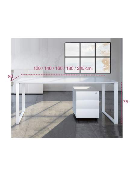 Medidas escritorio de oficina q60 de aic martínez medina Medidas escritorio de oficina q60 de aic martínez medina