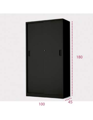Medidas armario metálico puerta corredera 180 cm. de more squared Medidas armario metálico puerta corredera 180 cm. de more squared