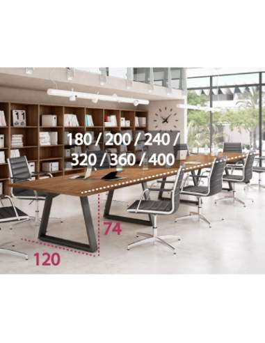 Medidas mesa de reunión rectangular Piramid de Iman Medidas mesa de reunión rectangular Piramid de Iman