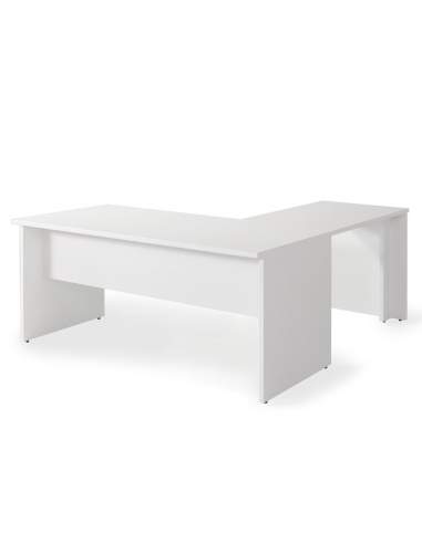 Escritorio esquinero oficina Serie Color de JGorbe en blanco