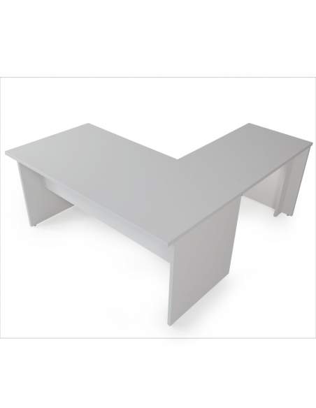 Escritorio esquinero oficina Serie Color de JGorbe en color gris