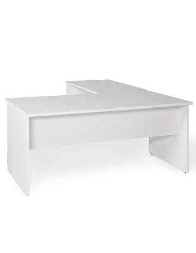 Escritorio esquinero oficina Serie Color de JGorbe en blanco