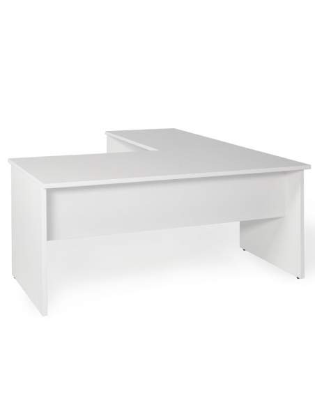 Escritorio esquinero oficina Serie Color de JGorbe en blanco