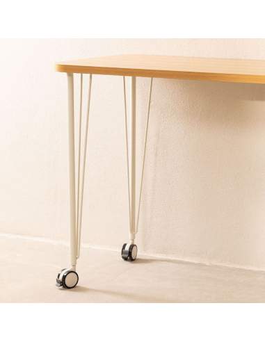 Escritorio con ruedas Naipe color blanco Escritorio con ruedas Naipe color blanco