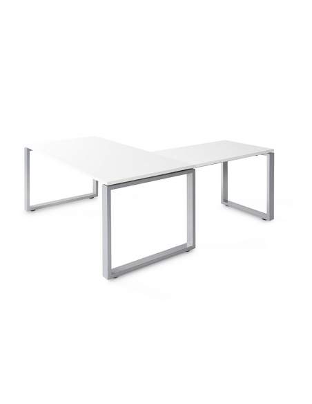 Mesa escritorio esquina Skala de JGorbe en blanco