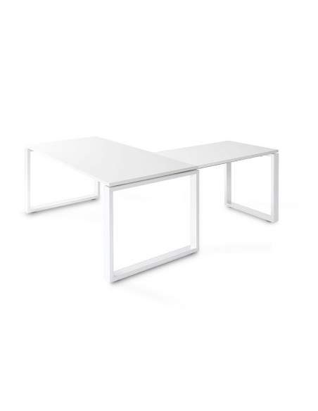 Mesa escritorio esquina Skala de JGorbe en blanco