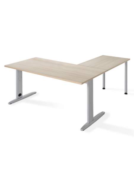 Mesa en L serie Carving de Jgorbe en acacia Mesa en L serie Carving de Jgorbe en acacia