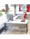 Mesa escritorio en L serie Euro 2000 de Euromof con entrega rápida