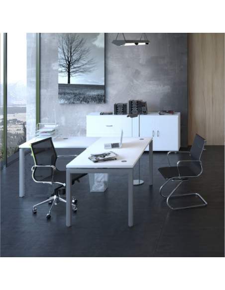Mesa escritorio esquina Euro 5000 de Euromof con entrega express Mesa escritorio esquina Euro 5000 de Euromof con entrega express