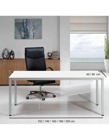 Medidas mesa escritorio para oficina Euro 5100 de Euromof