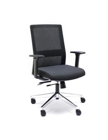 SILLA ERGONÓMICA OFICINA XXL NIZA DE EUROMOF NEGRA