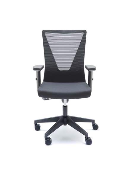 SILLA DE ESCRITORIO TIRANA DE EUROMOF NEGRA