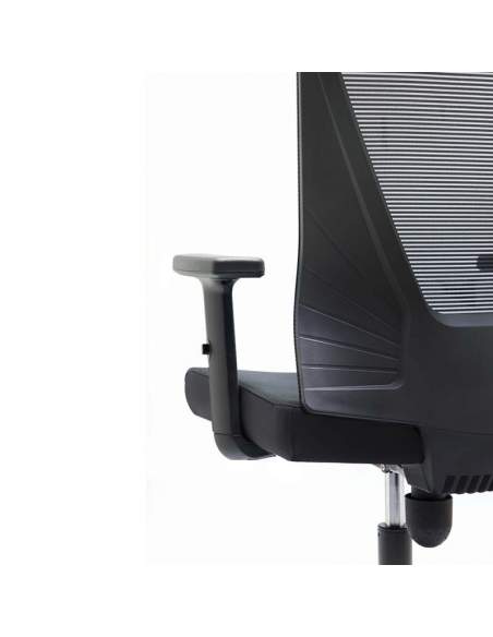 SILLA DE ESCRITORIO TIRANA DE EUROMOF NEGRA