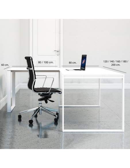 Medidas Mesa en L serie Marco de AIC Medidas Mesa en L serie Marco de AIC