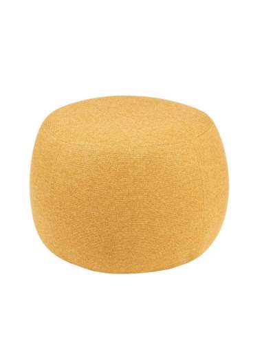 Puf color mostaza tapizado. Modelo Jason de Somcasa Puf color mostaza tapizado. Modelo Jason de Somcasa