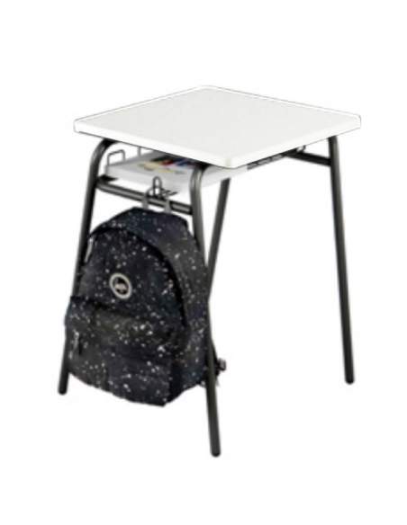 PUPITRE ESCOLAR T6 DE KESTA EN TABLERO BLANCO Y ESTRUCTURA GRAFITO