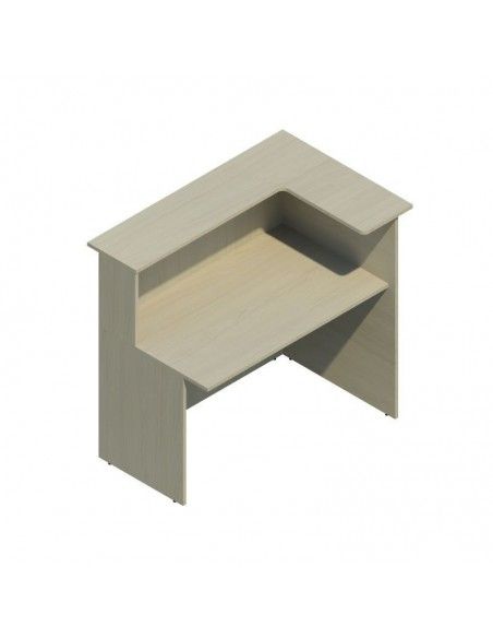 Mostrador recepcion blanco Basic para esquina de JGorbe en olmo Mostrador recepcion blanco Basic para esquina de JGorbe en olmo