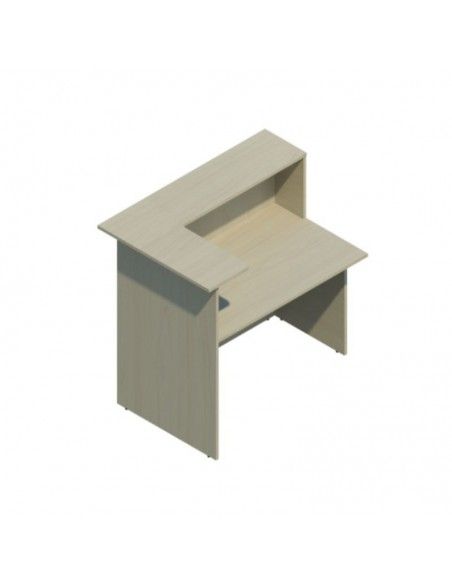 Mostrador recepcion barato Basic para esquina de JGorbe en olmo
